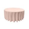 Round Poly Poplin Polyester Fabric - Seamless Round Tablecloth, 132" Diameter (1 Piece)