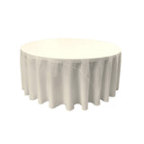 Round Poly Poplin Polyester Fabric - Seamless Round Tablecloth, 132" Diameter (1 Piece)