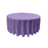 Round Poly Poplin Polyester Fabric - Seamless Round Tablecloth, 132" Diameter (1 Piece)