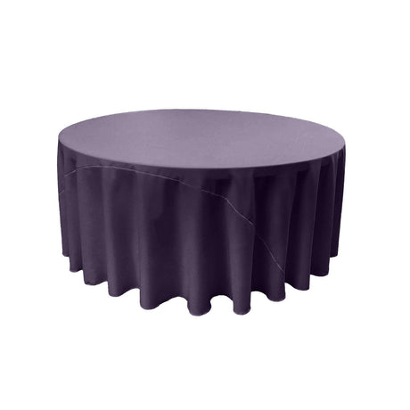 Round Poly Poplin Polyester Fabric - Seamless Round Tablecloth, 132" Diameter (1 Piece)