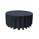Round Poly Poplin Polyester Fabric - Seamless Round Tablecloth, 132" Diameter (1 Piece)