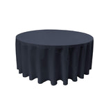 Round Poly Poplin Polyester Fabric - Seamless Round Tablecloth, 132" Diameter (1 Piece)