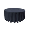 Round Poly Poplin Polyester Fabric - Seamless Round Tablecloth, 132" Diameter (1 Piece)