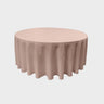 Round Poly Poplin Polyester Fabric - Seamless Round Tablecloth, 132" Diameter (1 Piece)