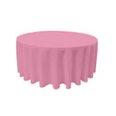 Round Poly Poplin Polyester Fabric - Seamless Round Tablecloth, 132" Diameter (1 Piece)