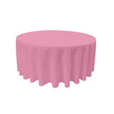 Round Poly Poplin Polyester Fabric - Seamless Round Tablecloth, 132" Diameter (1 Piece)