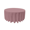 Round Poly Poplin Polyester Fabric - Seamless Round Tablecloth, 132" Diameter (1 Piece)