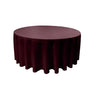 Round Poly Poplin Polyester Fabric - Seamless Round Tablecloth, 132" Diameter (1 Piece)