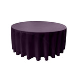 Round Poly Poplin Polyester Fabric - Seamless Round Tablecloth, 132" Diameter (1 Piece)