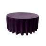 Round Poly Poplin Polyester Fabric - Seamless Round Tablecloth, 132" Diameter (1 Piece)