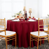 Round Polyester Tablecloth 108" Apple Red