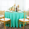 Luxury Seamless Round Polyester Tablecloth