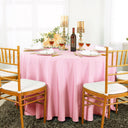 Premium Seamless Round Polyester Tablecloth