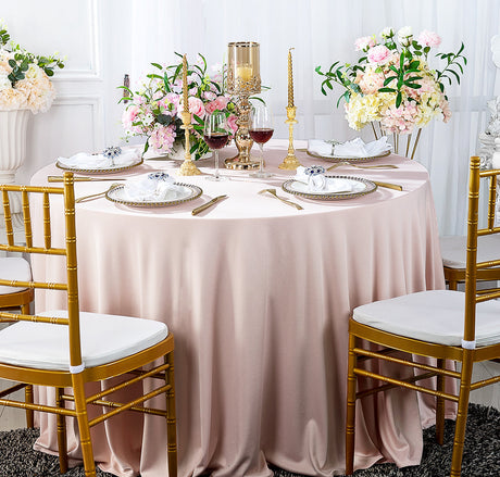 Classic Round Scuba Tablecloth Wrinkle-Free 240 GSM