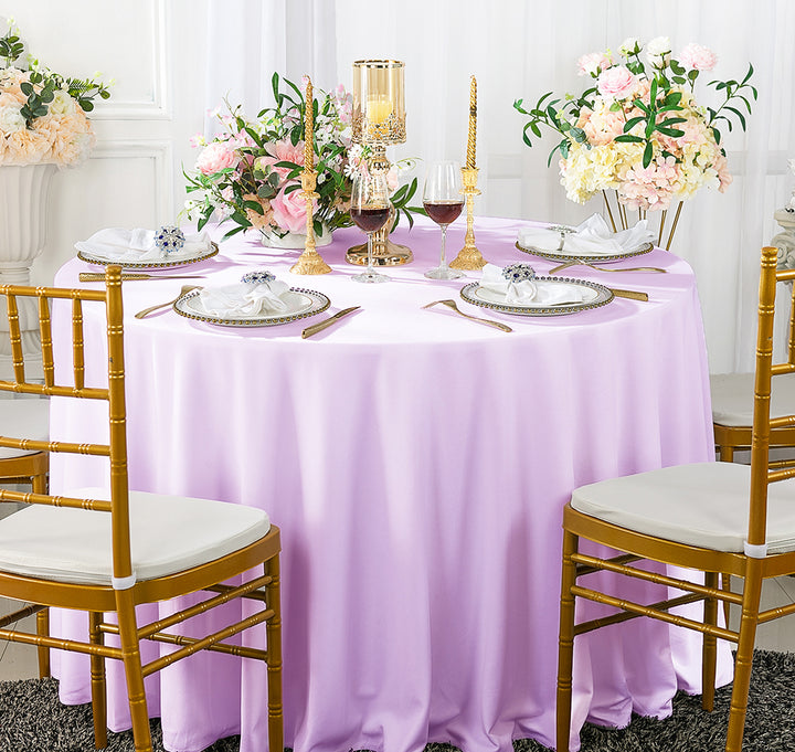 Premium Round Scuba Wrinkle-Free Table Cover