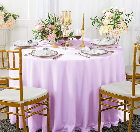 Premium Round Scuba Wrinkle-Free Table Cover