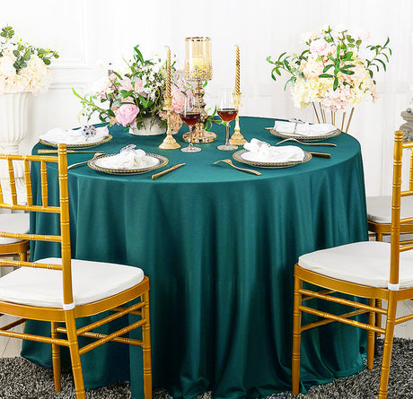 Premium Round Scuba Wrinkle-Free Table Cover