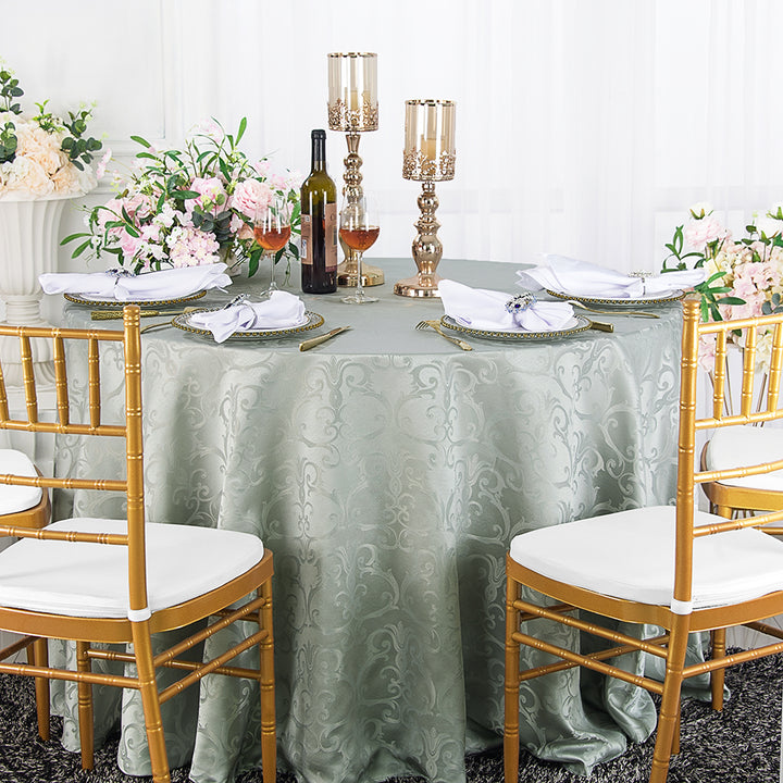 Versailles Elegance Round Damask Jacquard Tablecloth