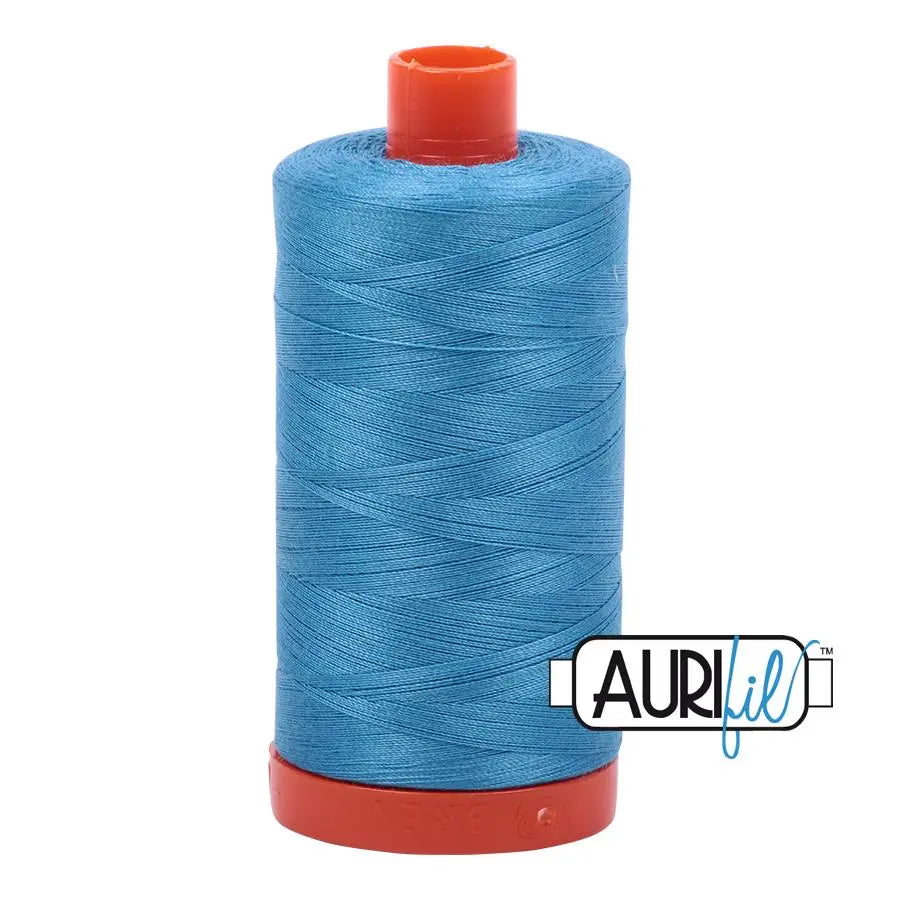 Aurifil Cotton 50wt Large Spool Bright Teal