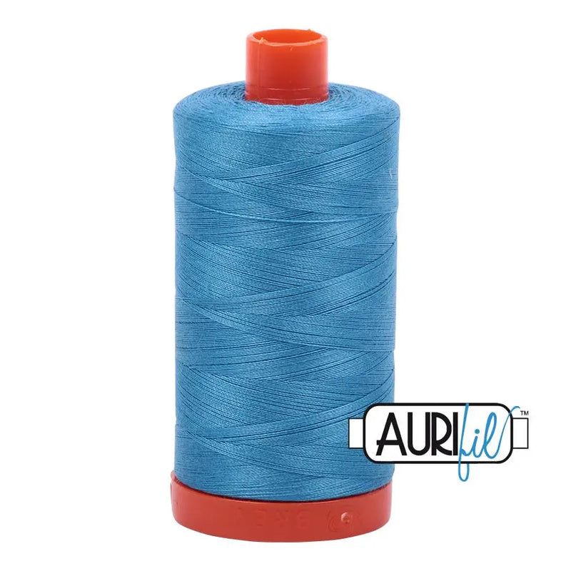 Aurifil Cotton 50wt Large Spool Bright Teal