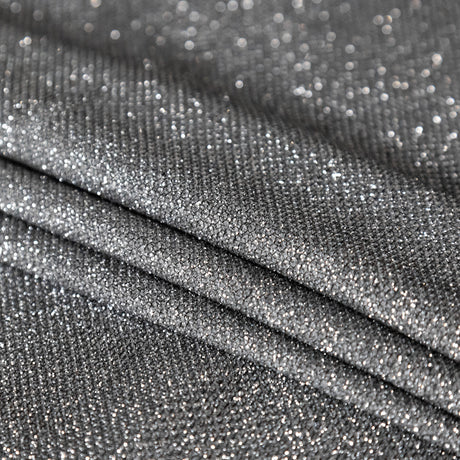 Two-Tone Galaxy Lame - Dark Silver - Andromeda Collection
