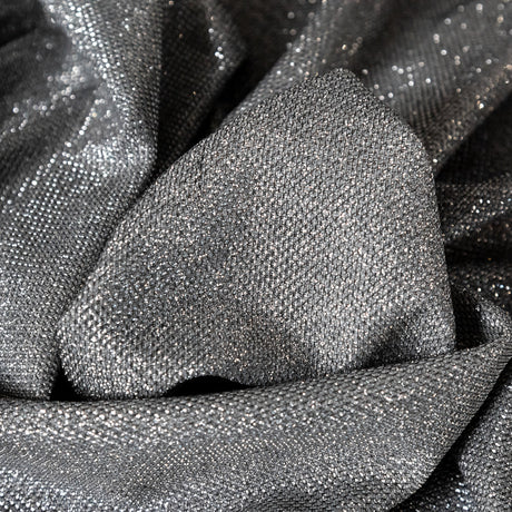 Two-Tone Galaxy Lame - Dark Silver - Andromeda Collection