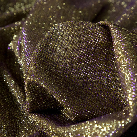 Two-Tone Galaxy Lame - Purple and Gold - Andromeda Collection