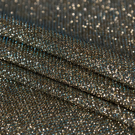 Two-Tone Galaxy Lame - Mermaid Green and Gold - Andromeda Collection
