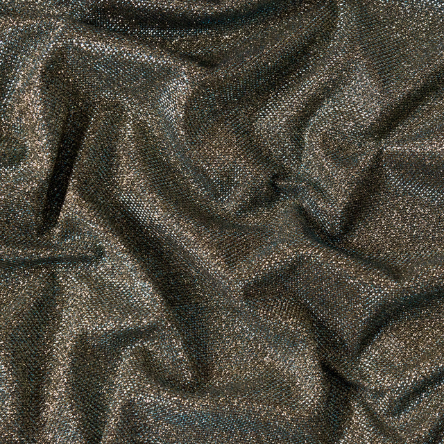 Two-Tone Galaxy Lame - Mermaid Green and Gold - Andromeda Collection