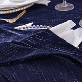 Velvet Dinner Napkin Sample 20x20 Navy Blue