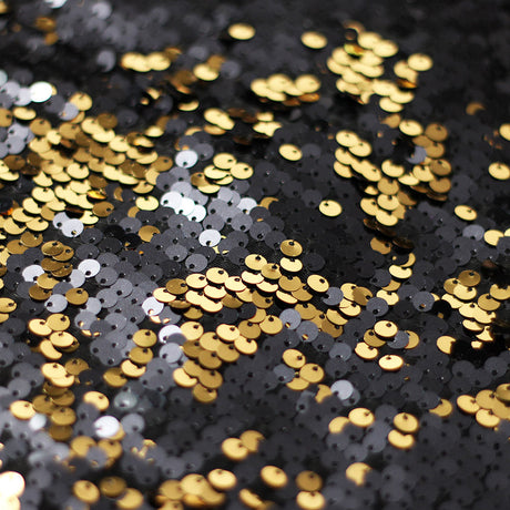 Bojangles Sequins Poly Spandex Fabric - Multiple Colors, Reversible Round Sequins, 50-52" Width (1 Yard)