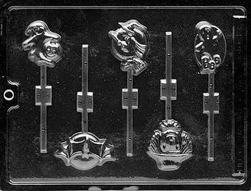 Assorted Halloween Lolly Chocolate Mold - LPH017