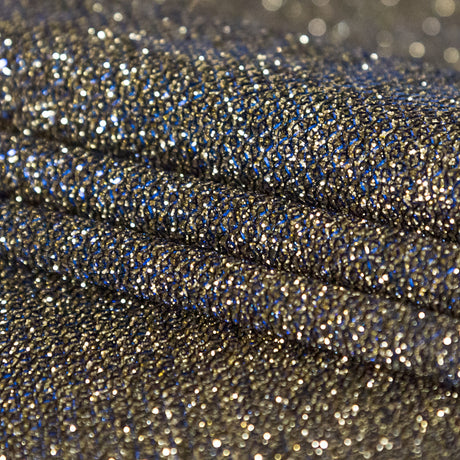 Two-Tone Galaxy Lame - Blue and Gold - Andromeda Collection