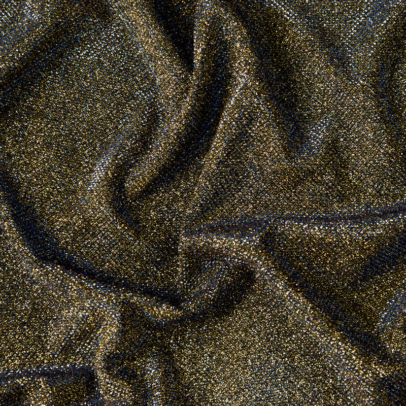 Two-Tone Galaxy Lame - Blue and Gold - Andromeda Collection