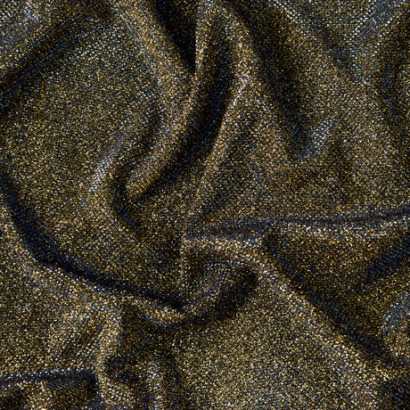 Two-Tone Galaxy Lame - Blue and Gold - Andromeda Collection