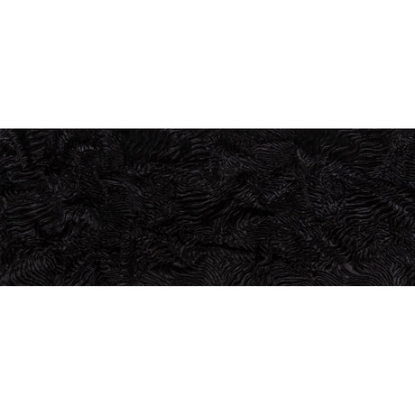 Woodgrain Faux Persian Lamb Fur - Black