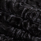 Woodgrain Faux Persian Lamb Fur - Black