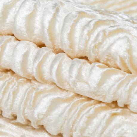 Woodgrain Faux Persian Lamb Fur - Sweet Corn