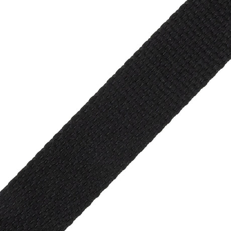 Italian Black 1.10 mm Gauge Webbing - 0.875"