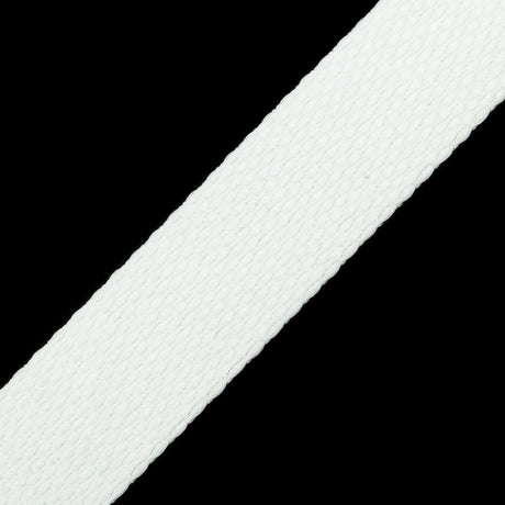 Italian White 1.10 mm Gauge Webbing - 0.875"