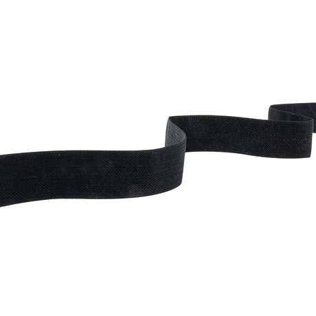Italian Black Stretch Twill Tape - 1"