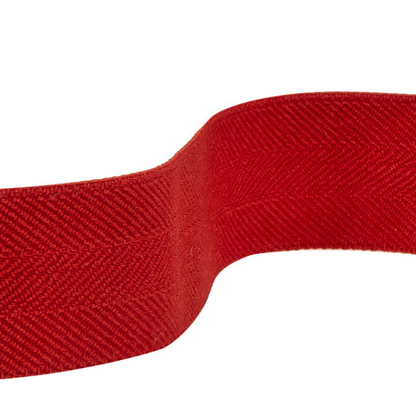 Italian Red Stretch Twill Tape - 1"