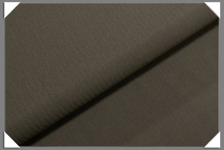 Khaki Vegan Herringbone Polyester Fabric - Herringbone, Khaki, 60" Width