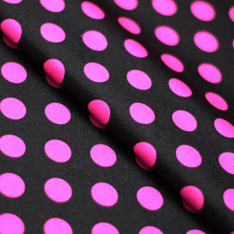 E-Z Dots Nylon Spandex Fabric - Large Polka Dots Print, 58/60" Width (1 Yard)