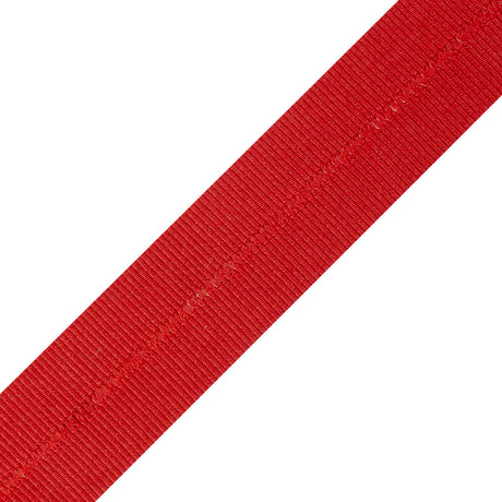 Italian Red Foldover Grosgrain Ribbon - 0.8125"