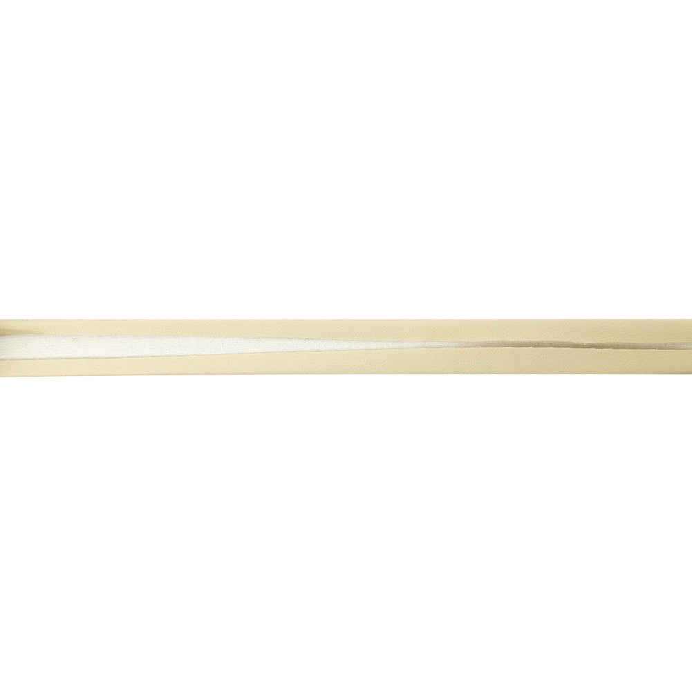 Italian Bleached Sand Faux Leather Foldover Bias Tape - 0.625"