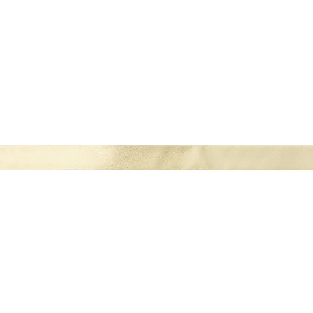 Italian Bleached Sand Faux Leather Foldover Bias Tape - 0.625"