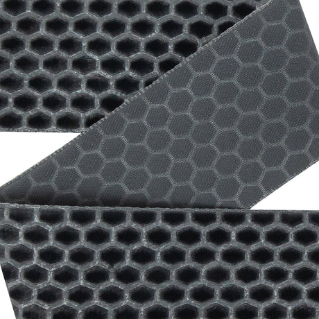 Italian Gray Honeycomb Velvet Burnout Trim - 1.4375"