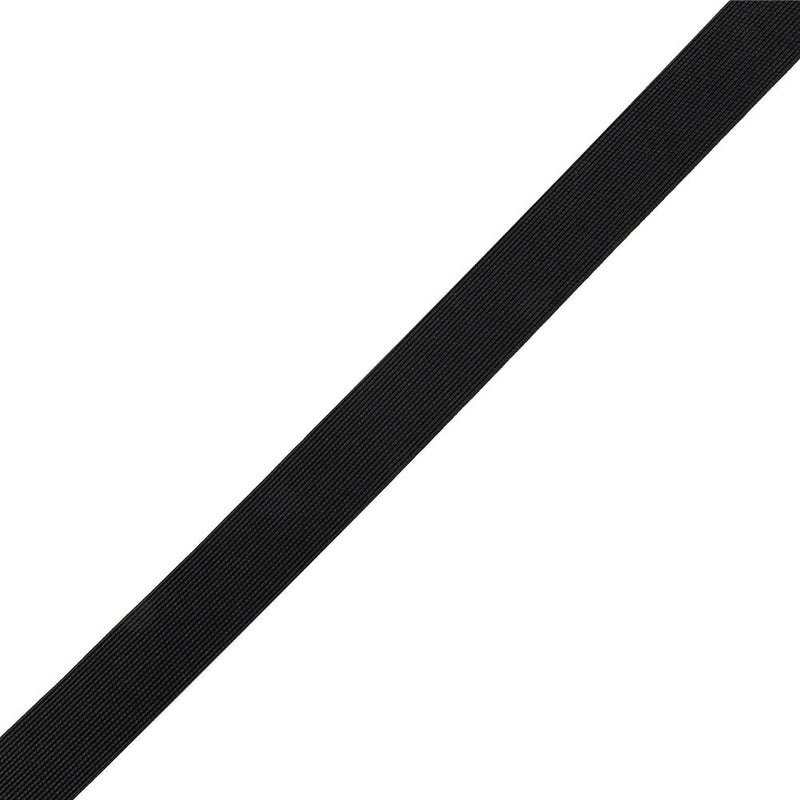 Italian Black 0.62 mm Gauge Webbing - 0.9375"