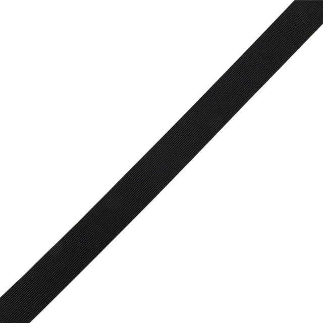 Italian Black 0.62 mm Gauge Webbing - 0.9375"